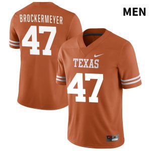Texas Longhorns Men's #47 Luke Brockermeyer Authentic Orange NIL 2022 College Football Jersey RXK83P6K